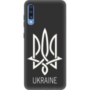 Черный чехол Uprint Samsung A705 Galaxy A70 Тризуб монограмма ukraine