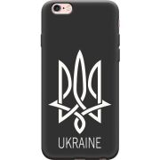 Черный чехол Uprint Apple iPhone 6 / 6s Тризуб монограмма ukraine