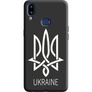 Черный чехол Uprint Samsung A107 Galaxy A10s Тризуб монограмма ukraine