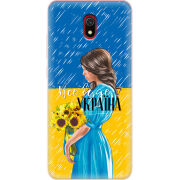 Чехол Uprint Xiaomi Redmi 8A Україна дівчина з букетом