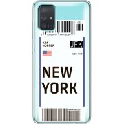 Прозрачный чехол BoxFace Samsung A715 Galaxy A71 Ticket New York