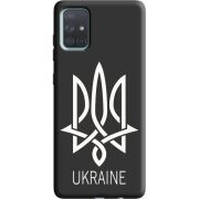 Черный чехол BoxFace Samsung A715 Galaxy A71 Тризуб монограмма ukraine