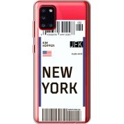 Прозрачный чехол BoxFace Samsung A315 Galaxy A31 Ticket New York