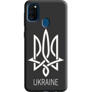 Черный чехол Uprint Samsung M215 Galaxy M21 Тризуб монограмма ukraine