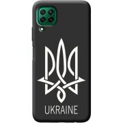 Черный чехол BoxFace Huawei P40 Lite Тризуб монограмма ukraine