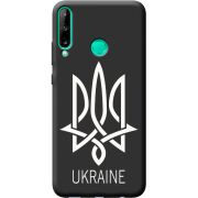 Черный чехол BoxFace Huawei P40 Lite E Тризуб монограмма ukraine