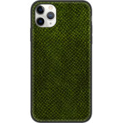 Кожаный чехол Boxface Apple iPhone 11 Pro Max Snake Forest Green
