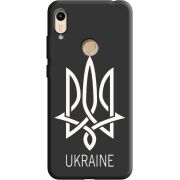 Черный чехол BoxFace Honor 8A Тризуб монограмма ukraine