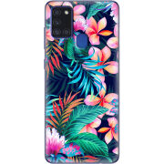 Чехол BoxFace Samsung Galaxy A21s (A217) flowers in the tropics