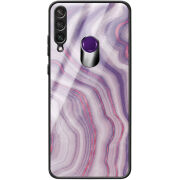 Защитный чехол BoxFace Glossy Panel Huawei Y6p Purple Marble