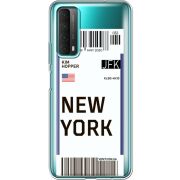 Прозрачный чехол BoxFace Huawei P Smart 2021 Ticket New York