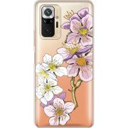 Прозрачный чехол BoxFace Xiaomi Redmi Note 10 Pro Cherry Blossom