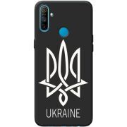 Черный чехол BoxFace Realme C3 Тризуб монограмма ukraine
