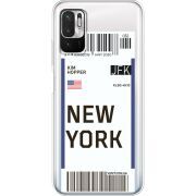 Прозрачный чехол BoxFace Xiaomi Redmi Note 10 5G Ticket New York