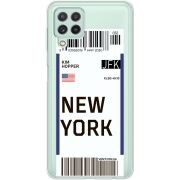 Прозрачный чехол BoxFace Samsung A225 Galaxy A22 Ticket New York