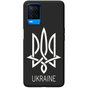 Черный чехол BoxFace OPPO A54 Тризуб монограмма ukraine