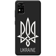 Черный чехол BoxFace ZTE Blade A31 Тризуб монограмма ukraine