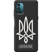 Черный чехол BoxFace Nokia G21 Тризуб монограмма ukraine