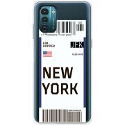 Прозрачный чехол BoxFace Nokia G11 Ticket New York