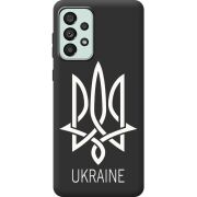Черный чехол BoxFace Samsung Galaxy A33 5G (A336) Тризуб монограмма ukraine