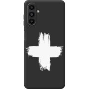 Черный чехол BoxFace Samsung Galaxy A13 5G (A136) Білий хрест ЗСУ