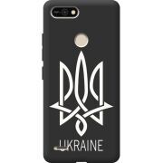 Черный чехол BoxFace Tecno POP 2F Тризуб монограмма ukraine