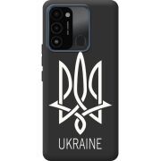 Черный чехол BoxFace Tecno Spark Go 2022 Тризуб монограмма ukraine