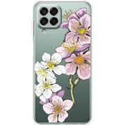 Прозрачный чехол BoxFace Samsung Galaxy M33 5G (M336)  Cherry Blossom