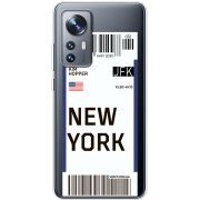 Прозрачный чехол BoxFace Xiaomi 12 / 12X Ticket New York