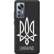 Черный чехол BoxFace Xiaomi 12 / 12X Тризуб монограмма ukraine
