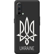 Черный чехол BoxFace OnePlus Nord CE 5G Тризуб монограмма ukraine