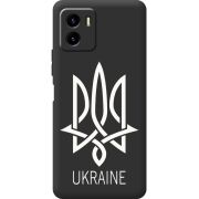 Черный чехол BoxFace Vivo Y15S Тризуб монограмма ukraine
