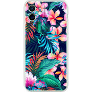 Чехол BoxFace Apple iPhone 12 flowers in the tropics