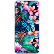 Чехол BoxFace OPPO A16 flowers in the tropics