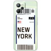 Прозрачный чехол BoxFace Realme C35 Ticket New York