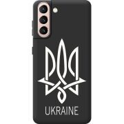 Черный чехол BoxFace Samsung G991 Galaxy S21 Тризуб монограмма ukraine