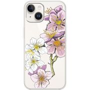 Прозрачный чехол BoxFace Apple iPhone 14 Plus Cherry Blossom