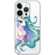 Чехол со стразами Apple iPhone 14 Pro Unicorn Queen