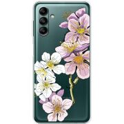 Прозрачный чехол BoxFace Samsung Galaxy A04s (A047) Cherry Blossom