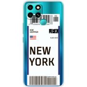 Прозрачный чехол BoxFace Infinix Smart 6 Ticket New York