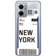 Прозрачный чехол BoxFace Xiaomi Redmi Note 11E Ticket New York