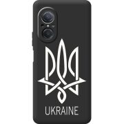 Черный чехол BoxFace Huawei Nova 9 SE Тризуб монограмма ukraine