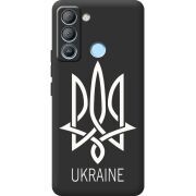 Черный чехол BoxFace Tecno POP 5 LTE Тризуб монограмма ukraine