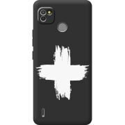 Черный чехол BoxFace Tecno POP 4 LTE Білий хрест ЗСУ