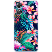 Чехол BoxFace OPPO A17 flowers in the tropics