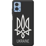 Черный чехол BoxFace Motorola E22/E22i Тризуб монограмма ukraine