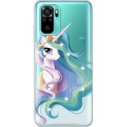 Чехол со стразами Xiaomi Poco M5s Unicorn Queen