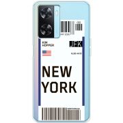Прозрачный чехол BoxFace OPPO A77 Ticket New York