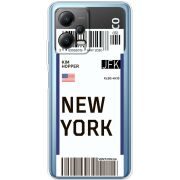 Прозрачный чехол BoxFace Xiaomi Poco X5 5G Ticket New York