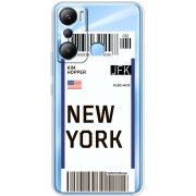Прозрачный чехол BoxFace Infinix Hot 20i Ticket New York